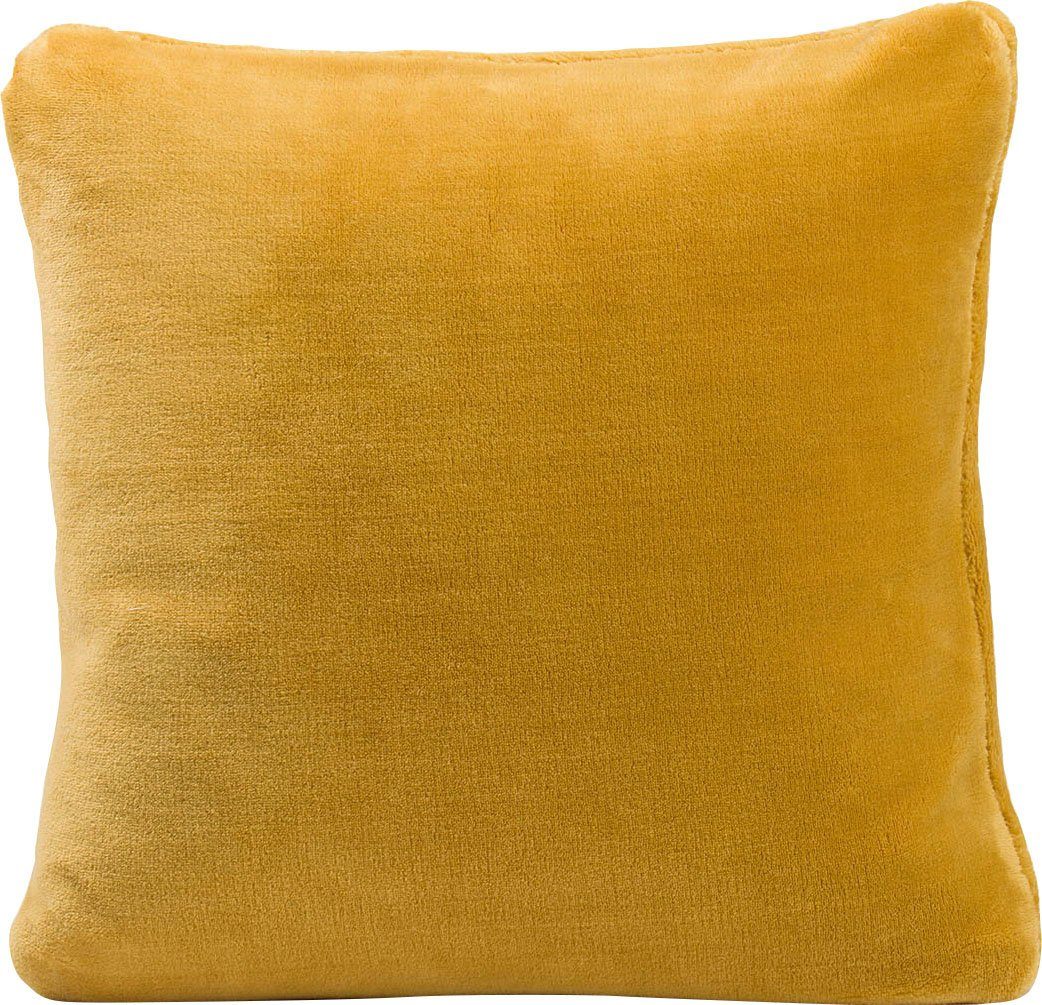 Gözze Dekokissen Premium Cashmere-Feeling Kissen, 50x50cm,passend zur Premium Cashmere-Feeling Decke,Kissenhülle&Füllung