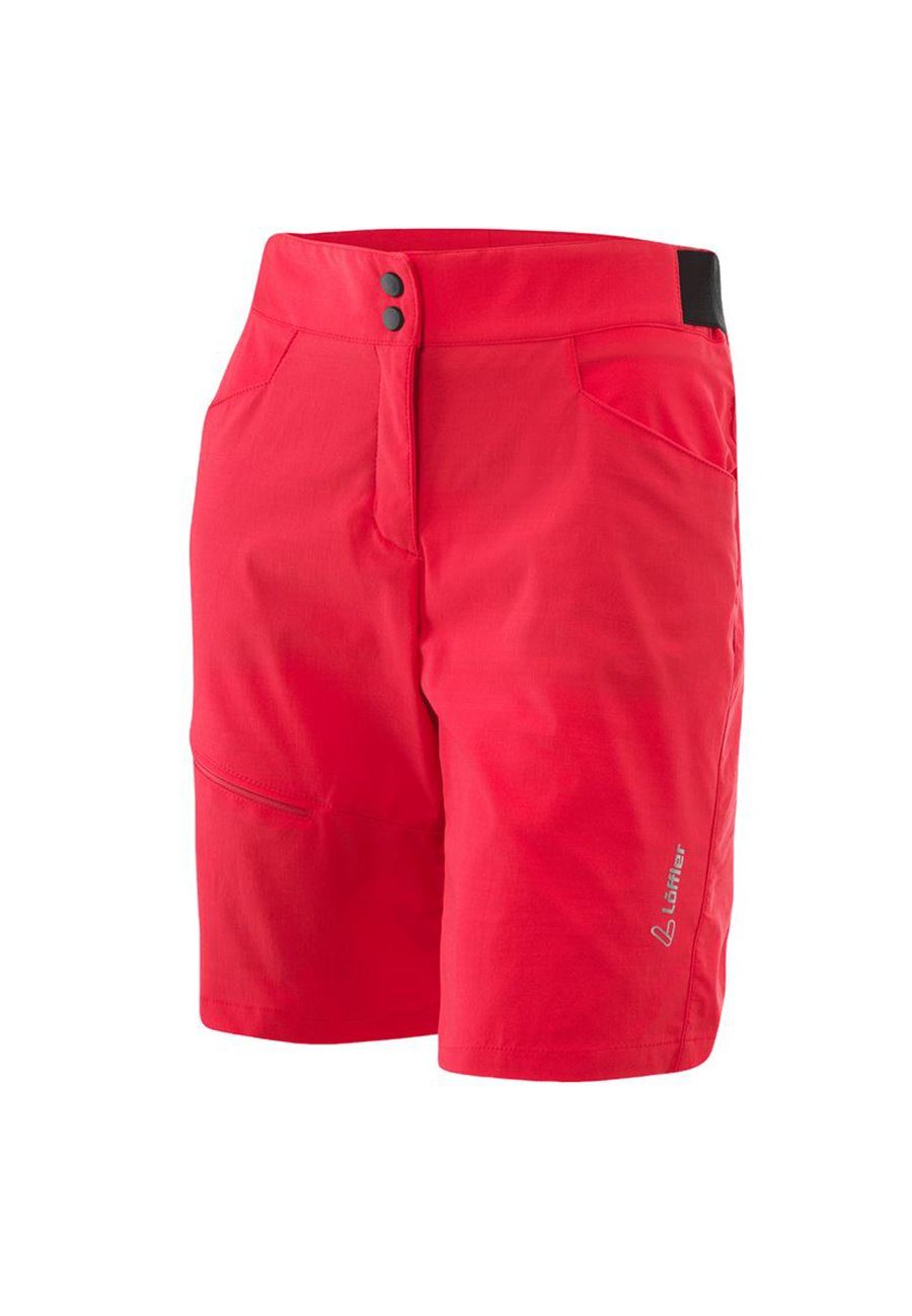 Fahrradhose Löffler Damen Radshort Comfort-E-CSL 23563 rot