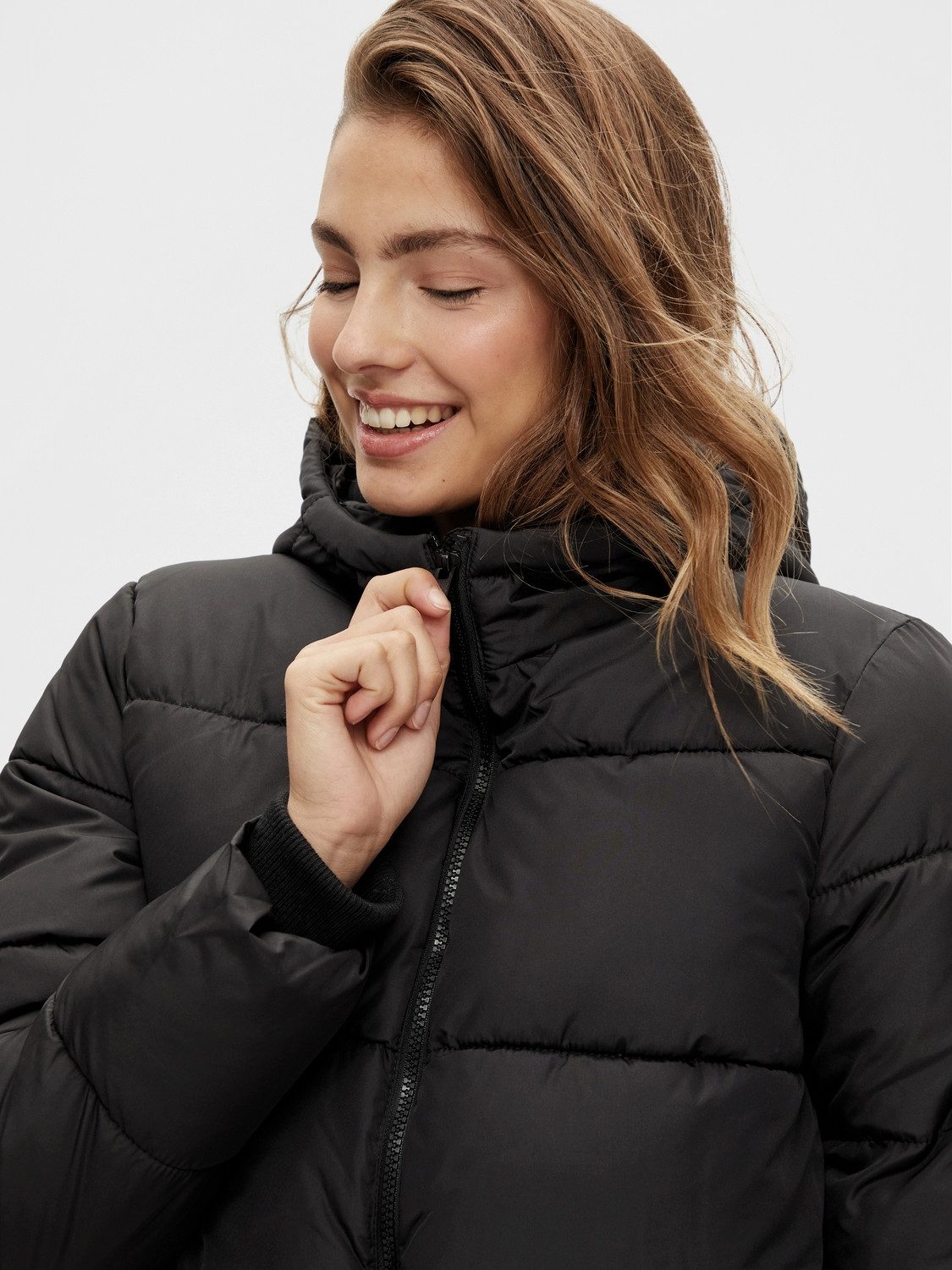 pieces Steppmantel PCBEE NEW LONG PUFFER JACKET NOOS BC Kunstfaser