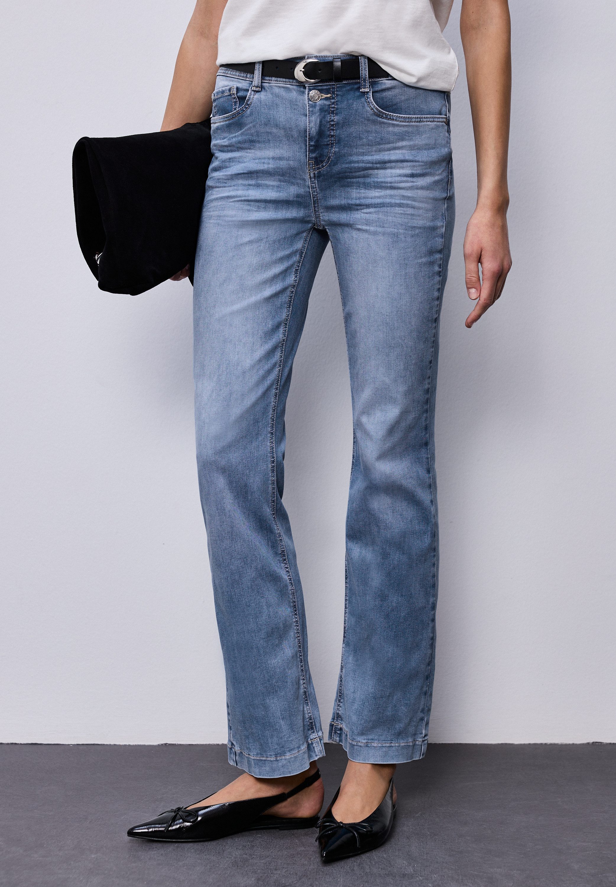 STREET ONE Slim-fit-Jeans High Waist