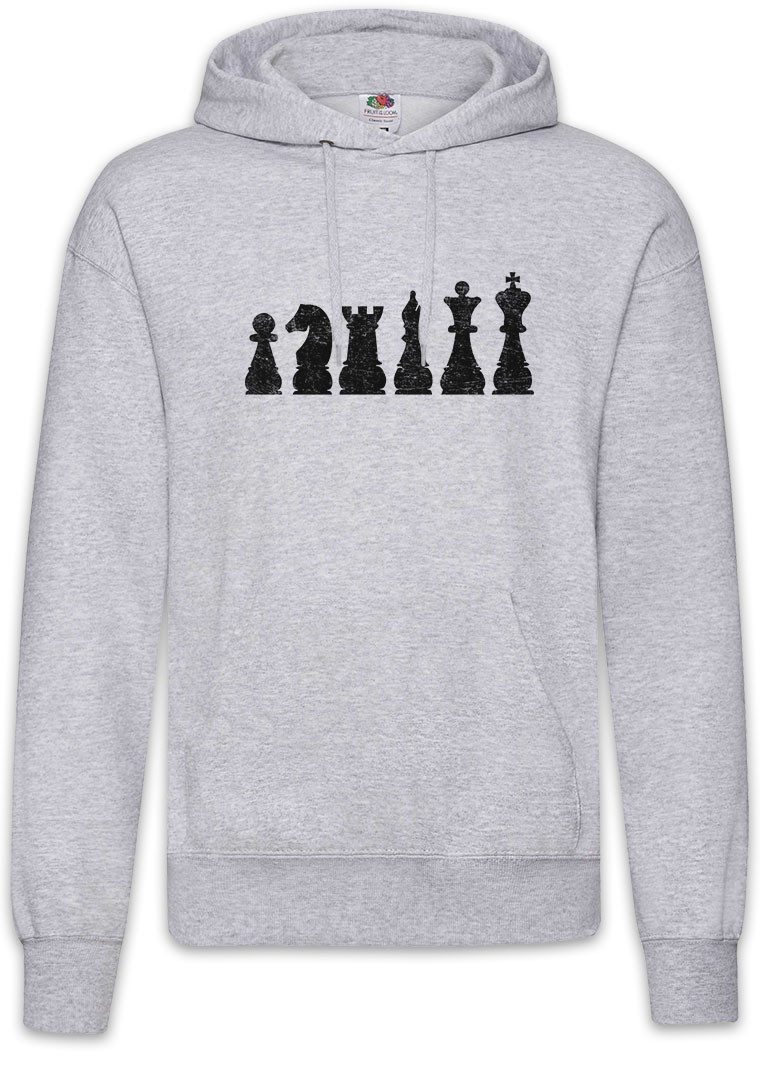 Urban Backwoods Hoodie Chess II Herren Hoodie Schachmatt Schach Checkmated Queen Spiel (1-tlg) Springer Schachbrett Schachfeld