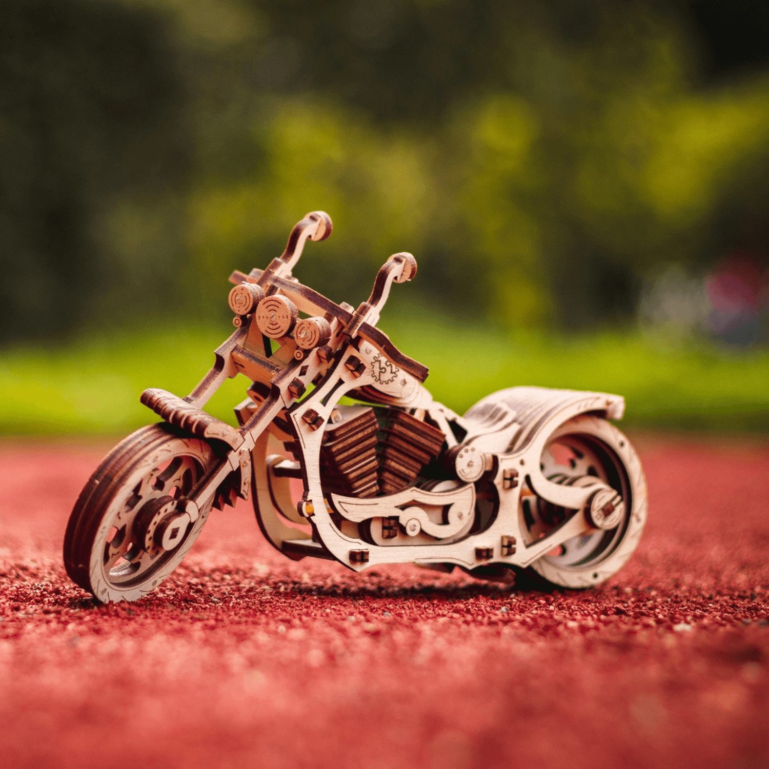 Puzzle Eco-Wood-Art Cruiser Bike Mechanisches Holzpuzzle