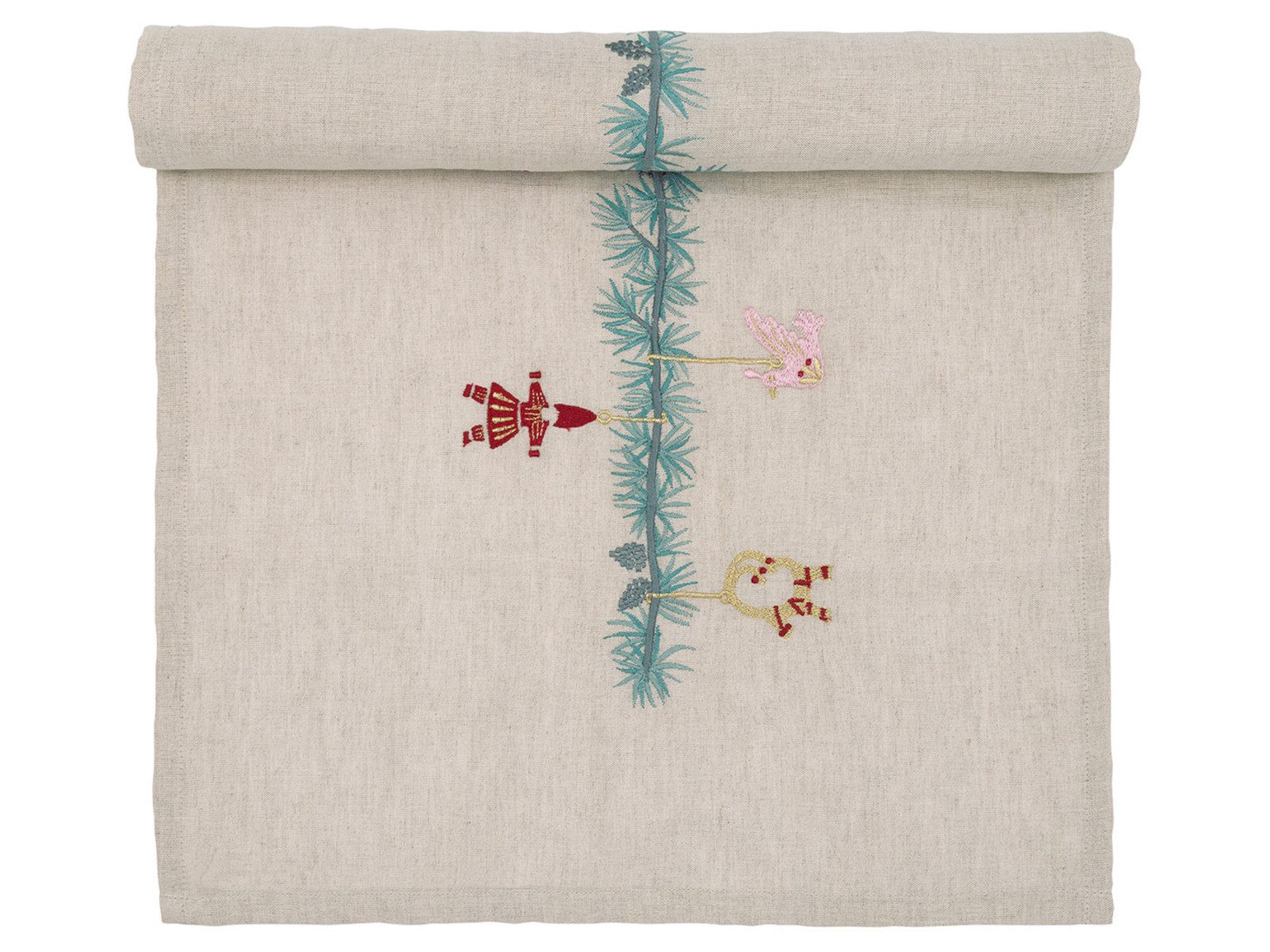 Greengate Узкие скатерти Juana Узкие скатерти mit Stickerei sand 140x40cm