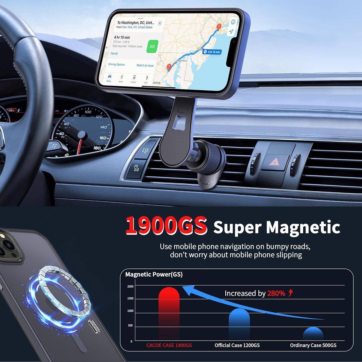LuxusKollektion Smartphone-Hülle Hülle iPhone13ProMax MagSafe iPhone 13 Pro Max Dunkel Blau – Bild 2 von 5