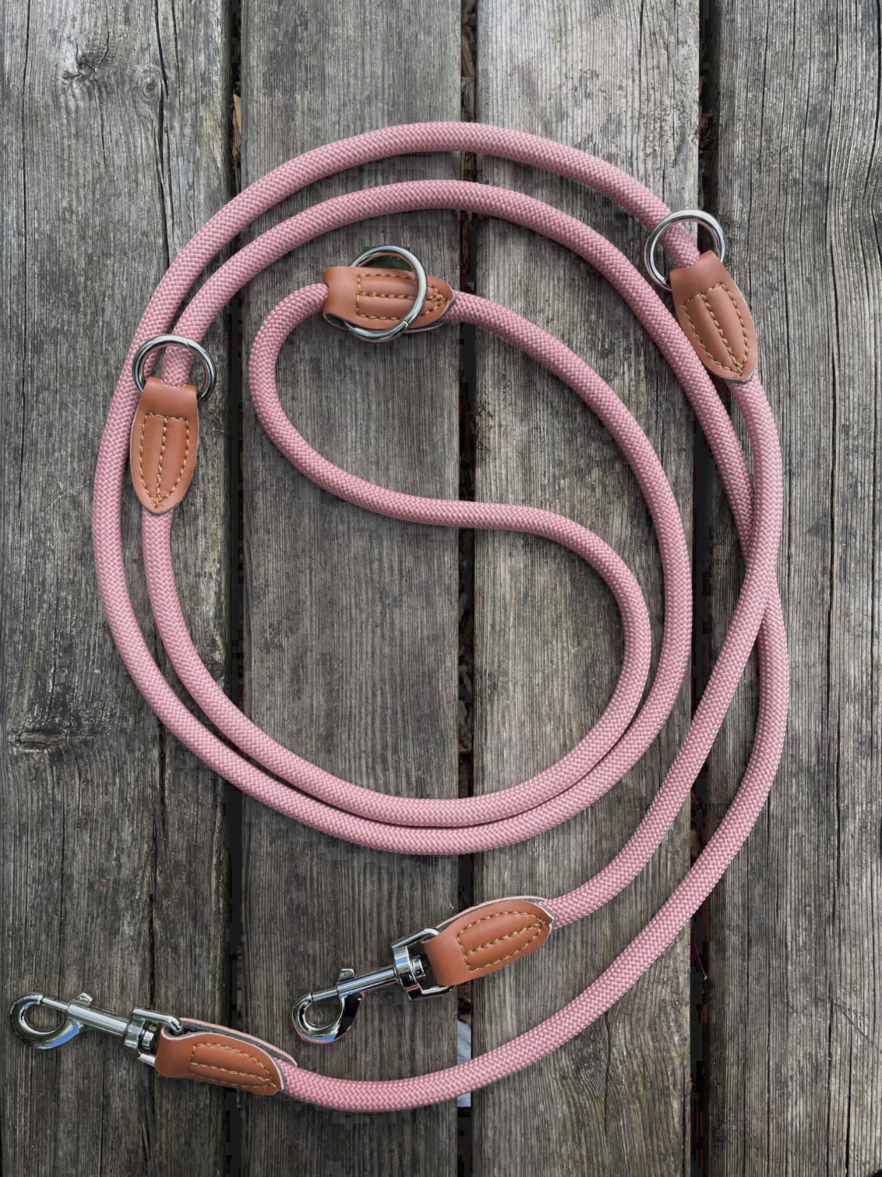 Leisegrün Hundeleine Hundeleine für kleine Hunde, 4-fach verstellbar mit 2 Karabiner, 3 m, Nylon
