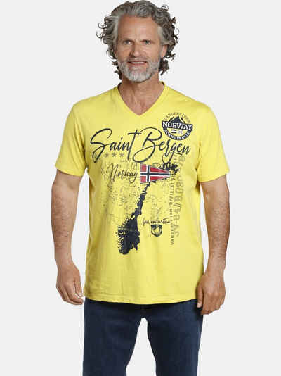 Jan Vanderstorm T-Shirt »OLOV« große Brustapplikationen