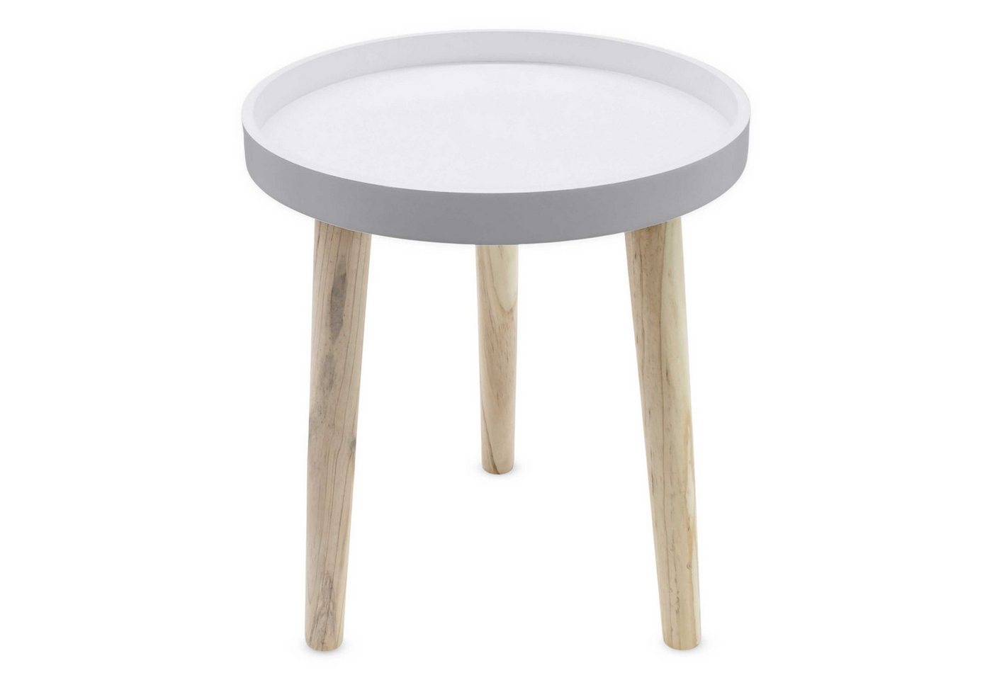 Spetebo Beistelltisch Beistelltisch 30 x 36 cm - weiß (Stück, 1-St., Beistelltisch), kleiner Tisch zum Zustellen oder Dekorieren