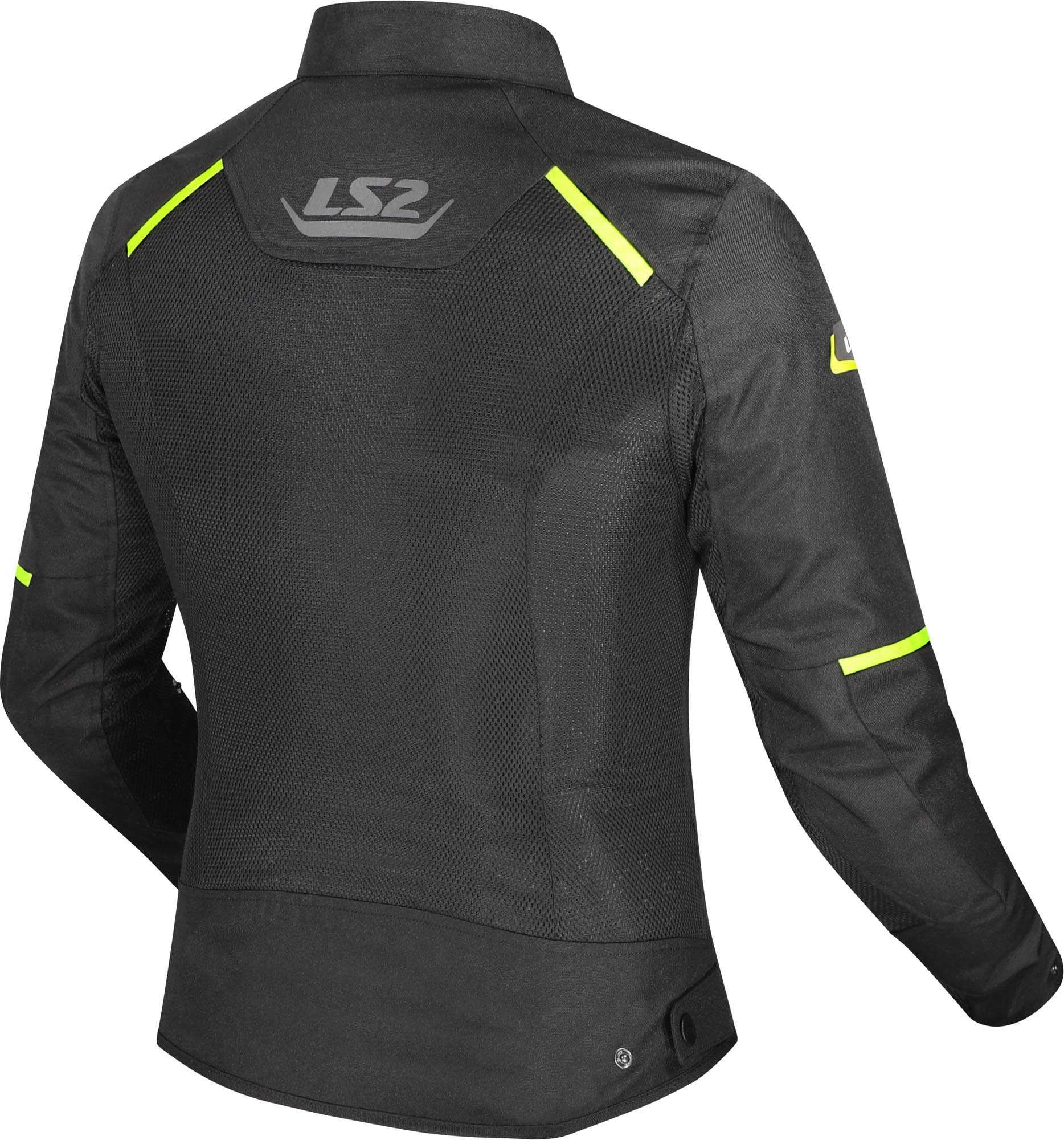 LS2 Motorradjacke Breeze Damen-Motorrad-Textiljacke Ellenbogenprotektoren enthalten,Schulterprotektoren enthalten