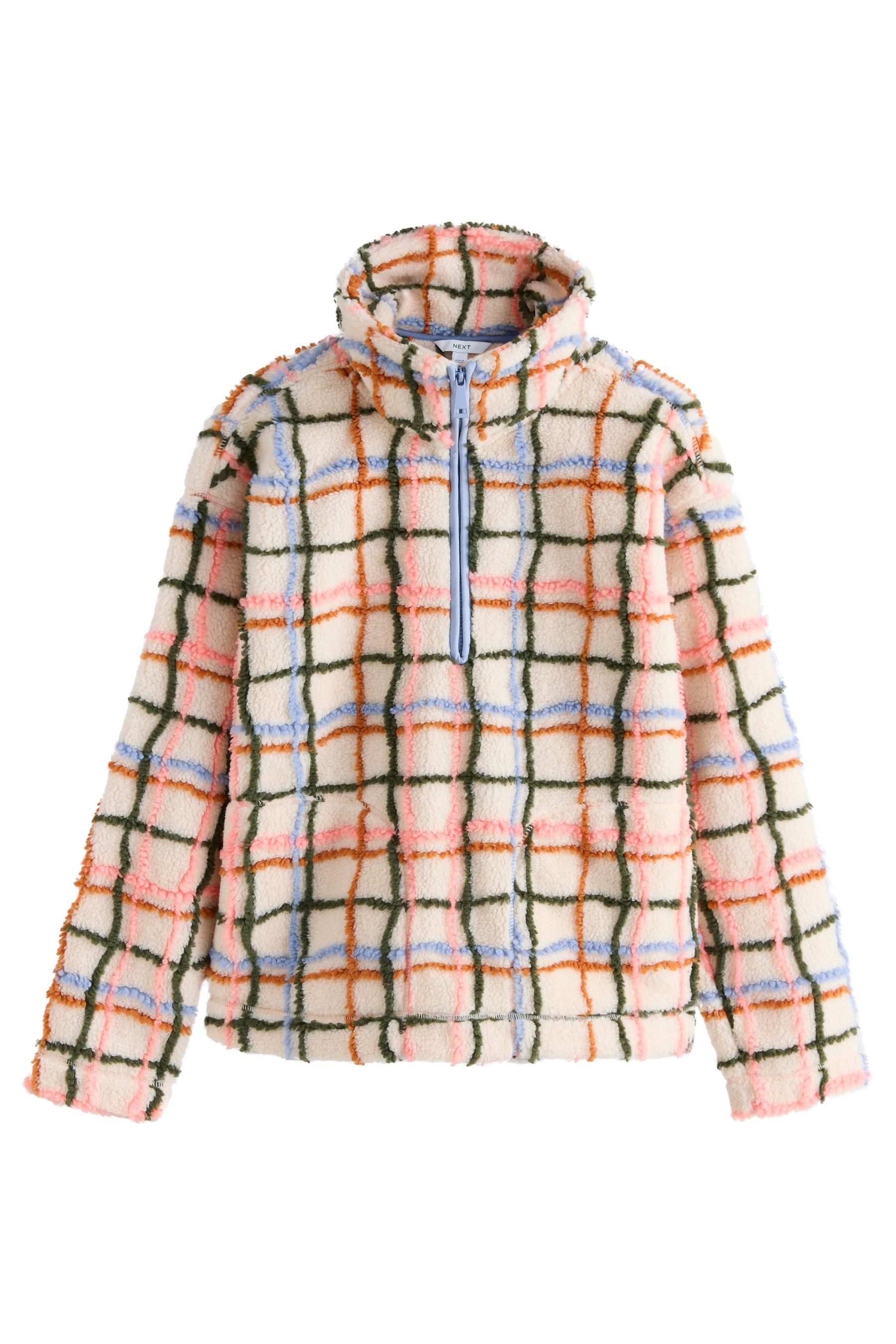 Next Fleecejacke Troyer aus Teddy-Borg, Kurzgröße günstig online kaufen