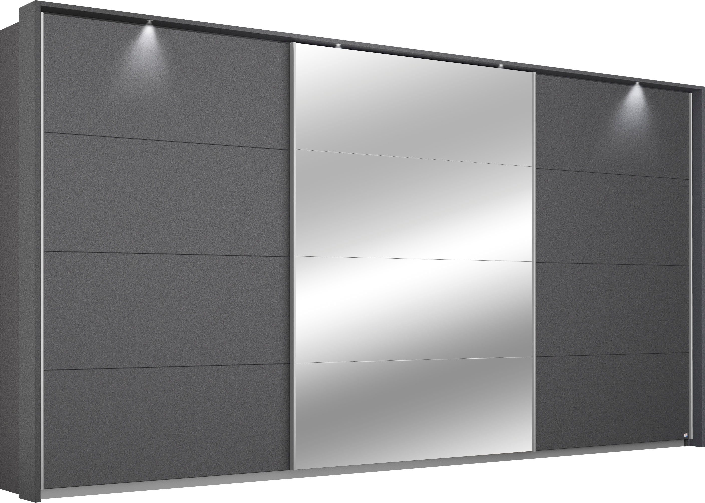 OTTO home Kleiderschrank Mehrzweckschrank Aktenschrank Möbel Mietswohnung Schlafzimmer CORTONA (erhältlich in Breite 211/278/323/368 cm, Höhe: 214/233 cm) inkl. Passepartout und Zubehör, optionale Beleuchtung MADE IN GERMANY