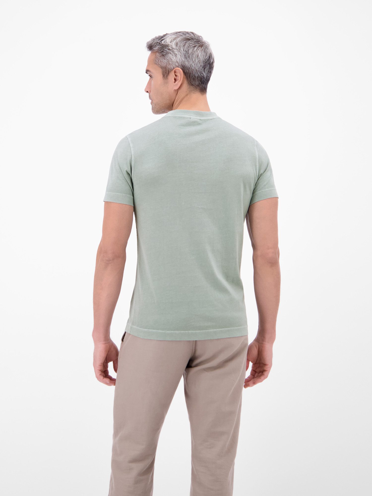 LERROS T-Shirt T-Shirt mit O-Neck und Brusttasche