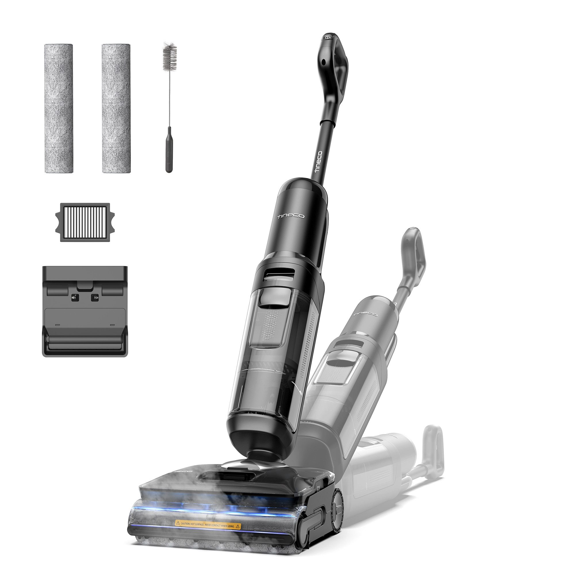 Tineco Nass-Trocken-Sauger FLOOR ONE S7 Stretch Steam Plus mit 160°C Dampfreinigung, 285 W, Selbstantrieb, 80 Minuten