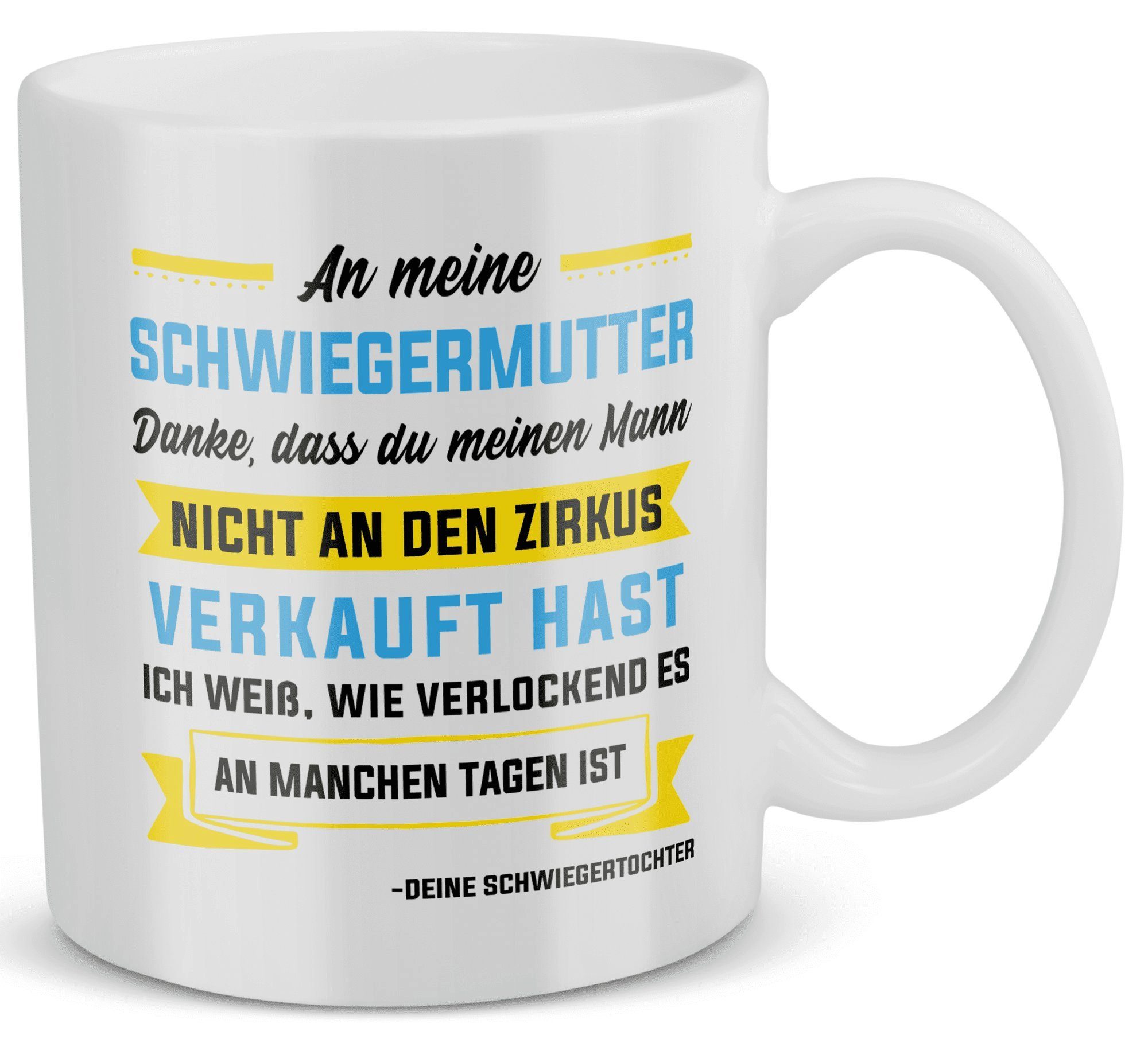 22Feels Tasse Schwiegermama Geschenk von Schwiegertochter