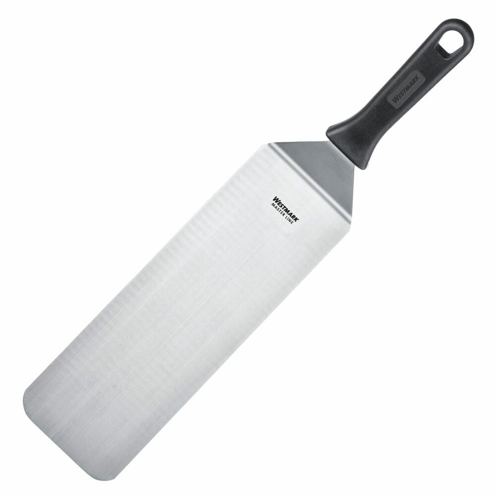 WESTMARK Pfannenwender Gewinkelt, Flexibel, Geschlossen, Profi-Wender/Grill-Spachtel, rostfrei, spülmaschinengeeignet, BPA-frei