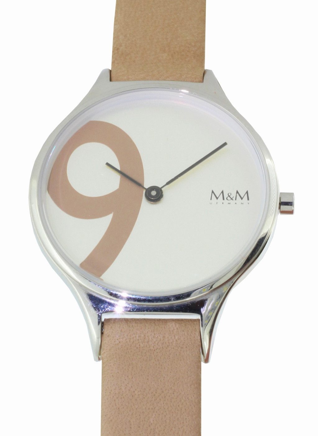 M&M Germany Quarzuhr M&M Germany Damen Quarz Uhr M11898-8430 Big Nine