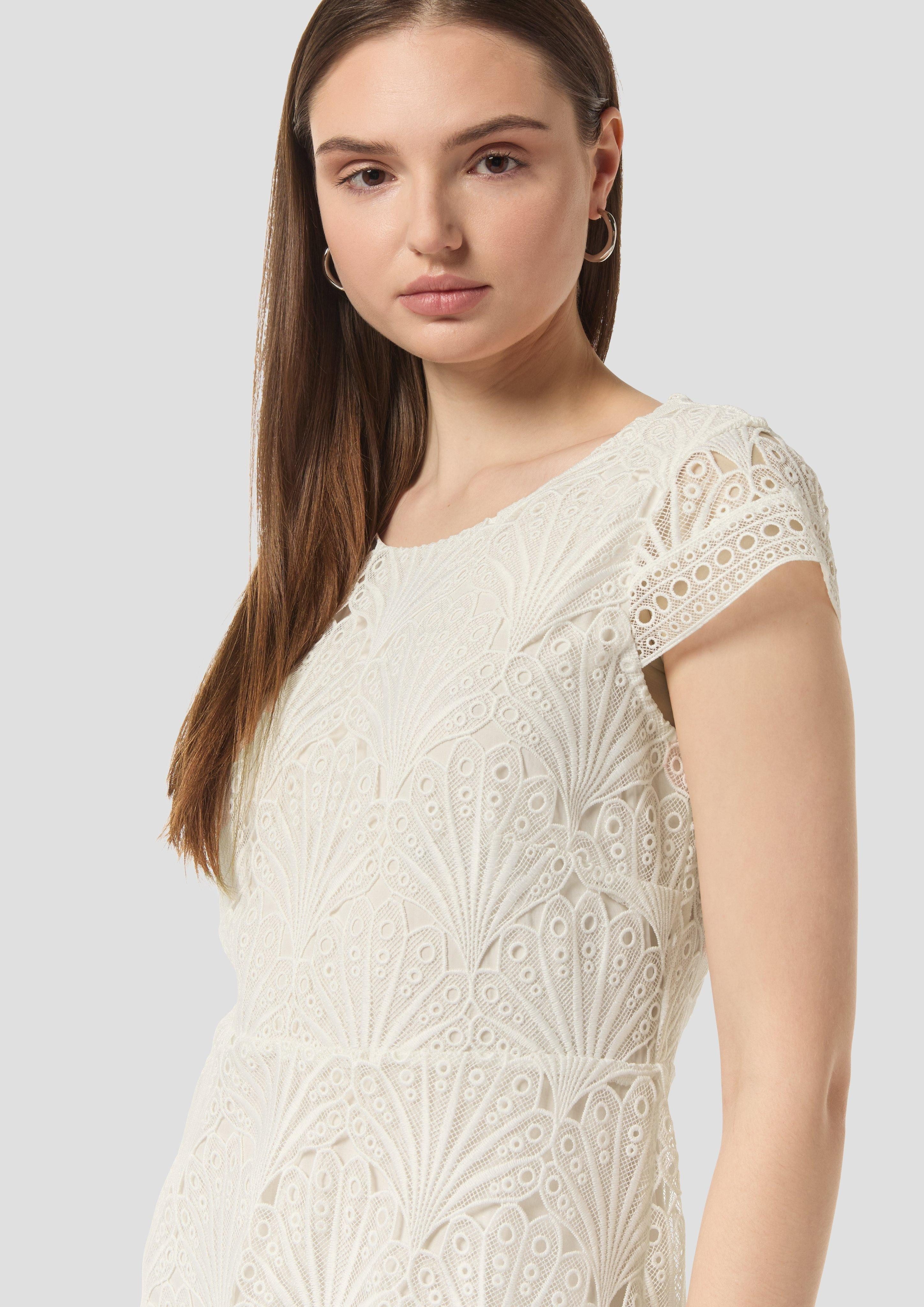 Comma Minikleid Kleid aus Spitze mit günstig online kaufen