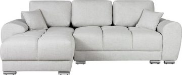 INOSIGN Ecksofa Azzuro L-Form, incl. Bettfunktion und Bettkasten