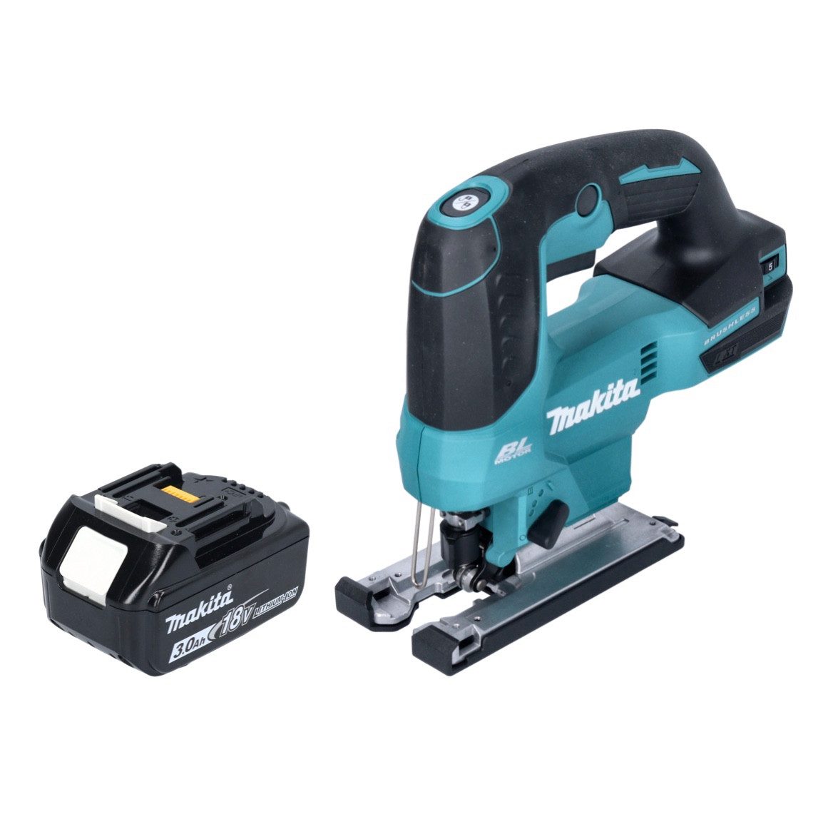 Thumbnail - Makita Stichsäge DJV 184 F1 Akku Pendelhub Stichsäge 18 V Brushless + 1x Akku 3,0 Ah -