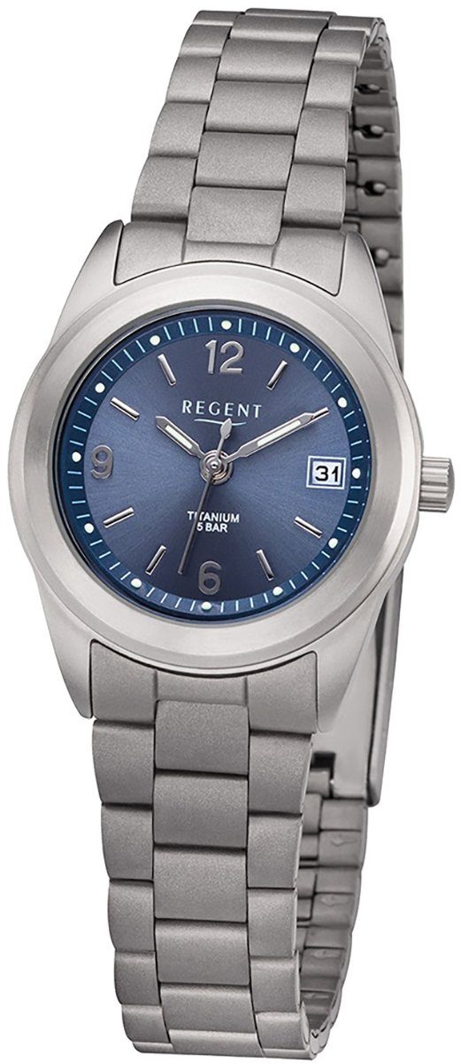 Regent rund, Uhr Damen Metall klein Damen Regent Quarz, F-1168 Armbanduhr (ca. Metallarmband 26mm), Quarzuhr