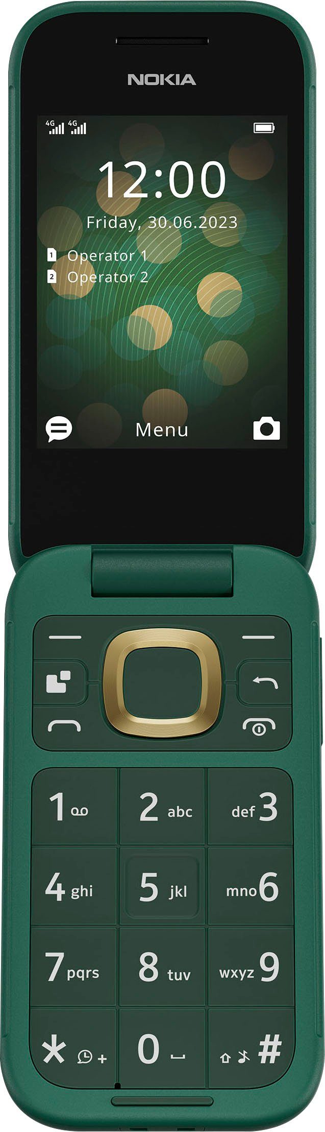Kamera) 0,3 Zoll, 2660 GB Klapphandy Nokia grün cm/2,8 (7,11 MP Flip 0,13 Speicherplatz,