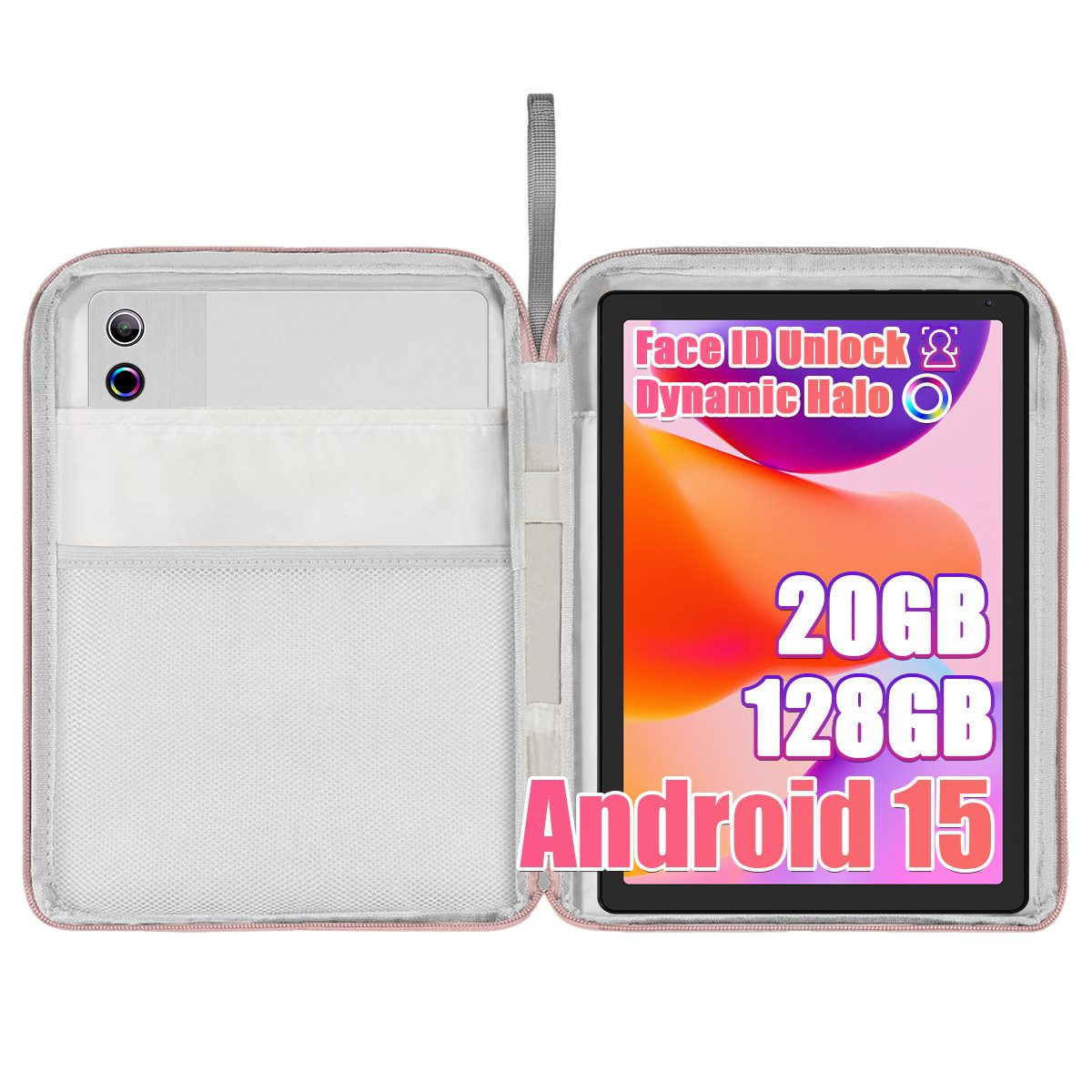 Happybe 10,4’’ Android, 128GB, HD 1280x800, Widevine L1, 5G/2,4G WiFi, 5000mAh Tablet (10,4", 128 GB, Android, WiFi 6, HD IPS, Dual-Kamera, WiFi 6, Bluetooth 5)