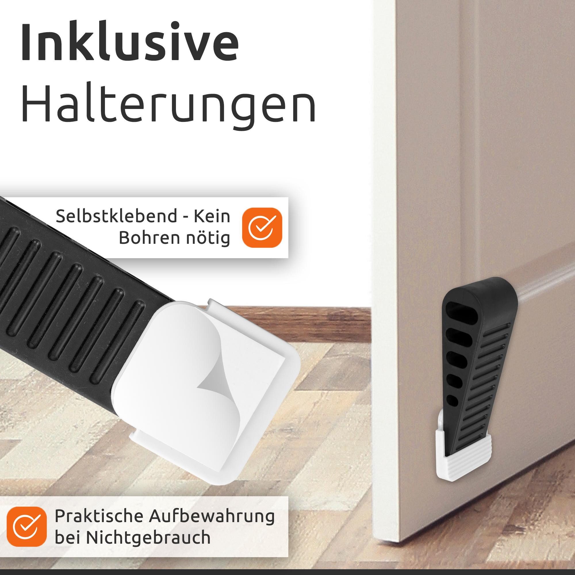ECENCE Bodentürstopper Türkeil Set 2 Stück - Premium TPR Türstopper