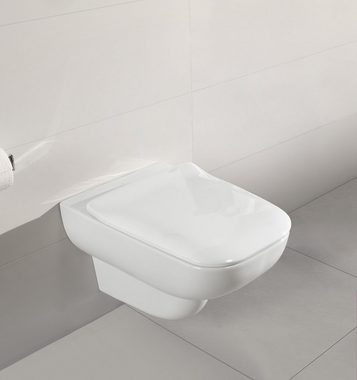 Villeroy & Boch WC-Sitz Joyce, SlimSeat Compact mit Absenkautomatik und Quick Release - Weiß Alpin