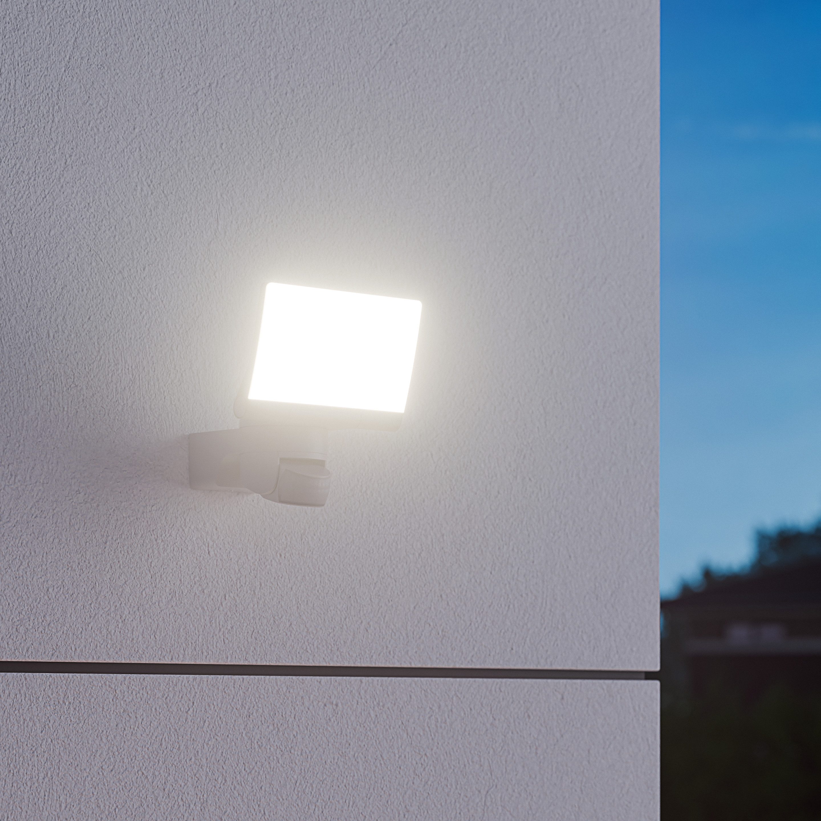 steinel LED Wandstrahler XLED home 2, LED fest integriert, Warmweiß, 3000K, 13.7W, voll schwenkbar, mit Bewegungsmelder