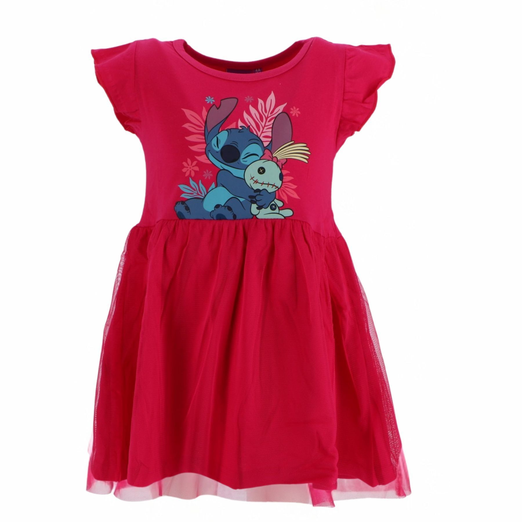 Lilo & Stitch Midikleid Kinderkleid Pink Mädchen Kleid