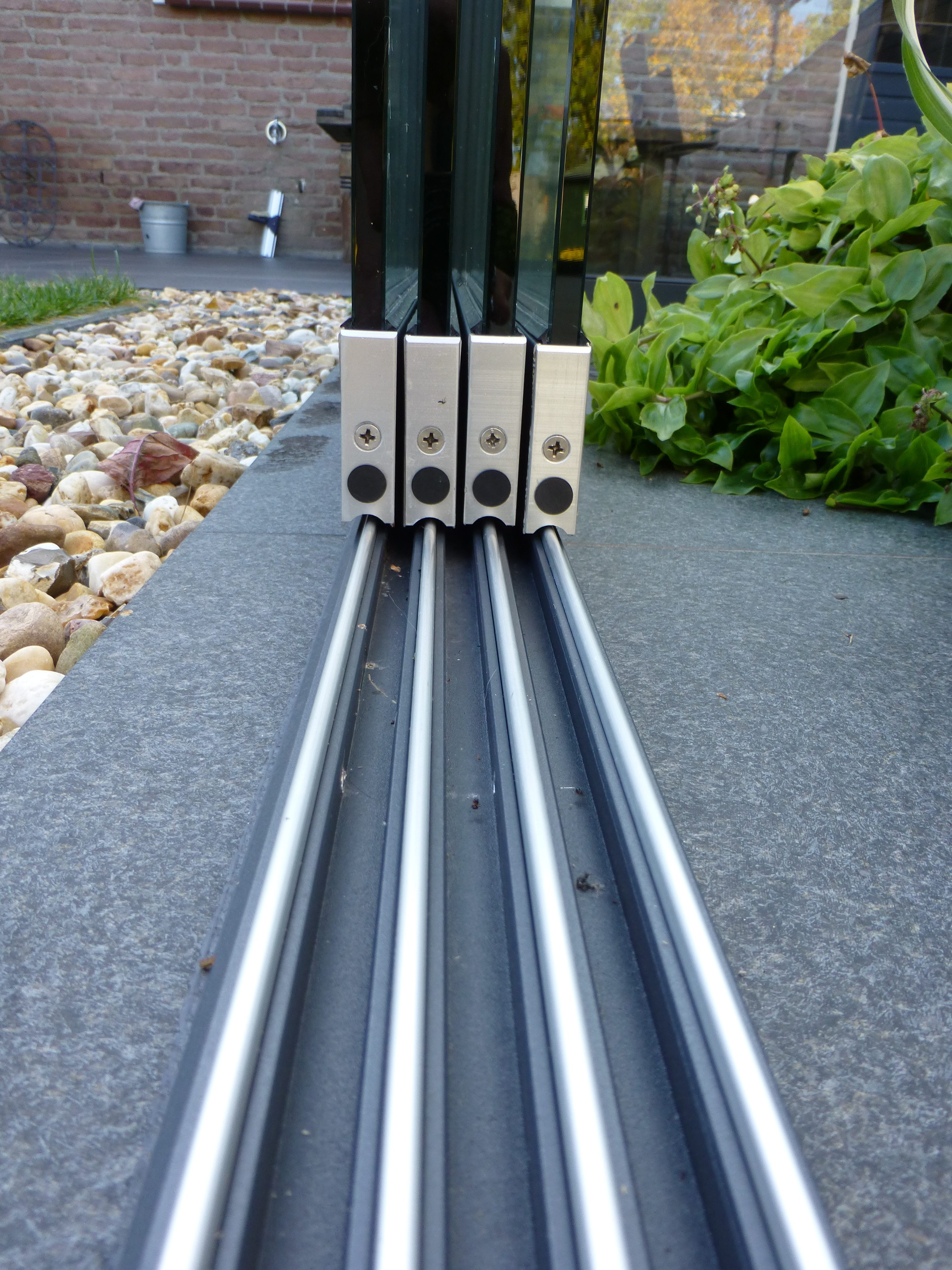 terrassana Glasschiebetür für Terrassenüberdachungen, Gartenhäuser, Blockhütten, Balkone, etc