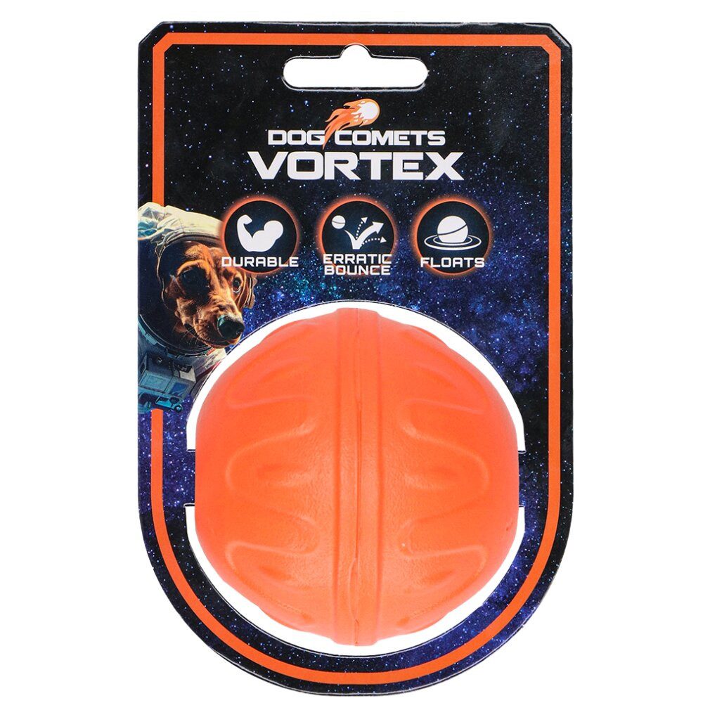 Tierquietschie Dog Comets Vortex bal Orange