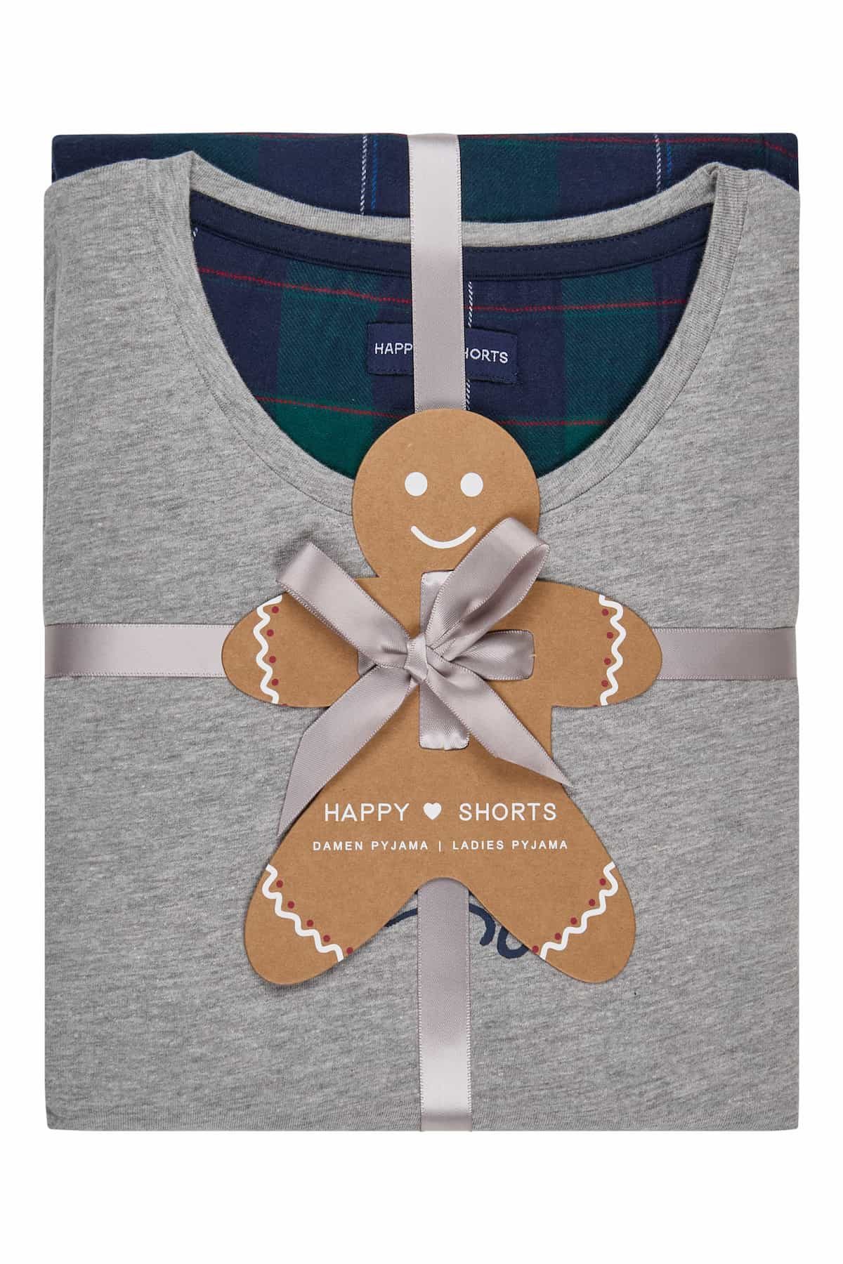 HAPPY SHORTS Schlafanzug Damen Pyjama Set Weihnachtsedition