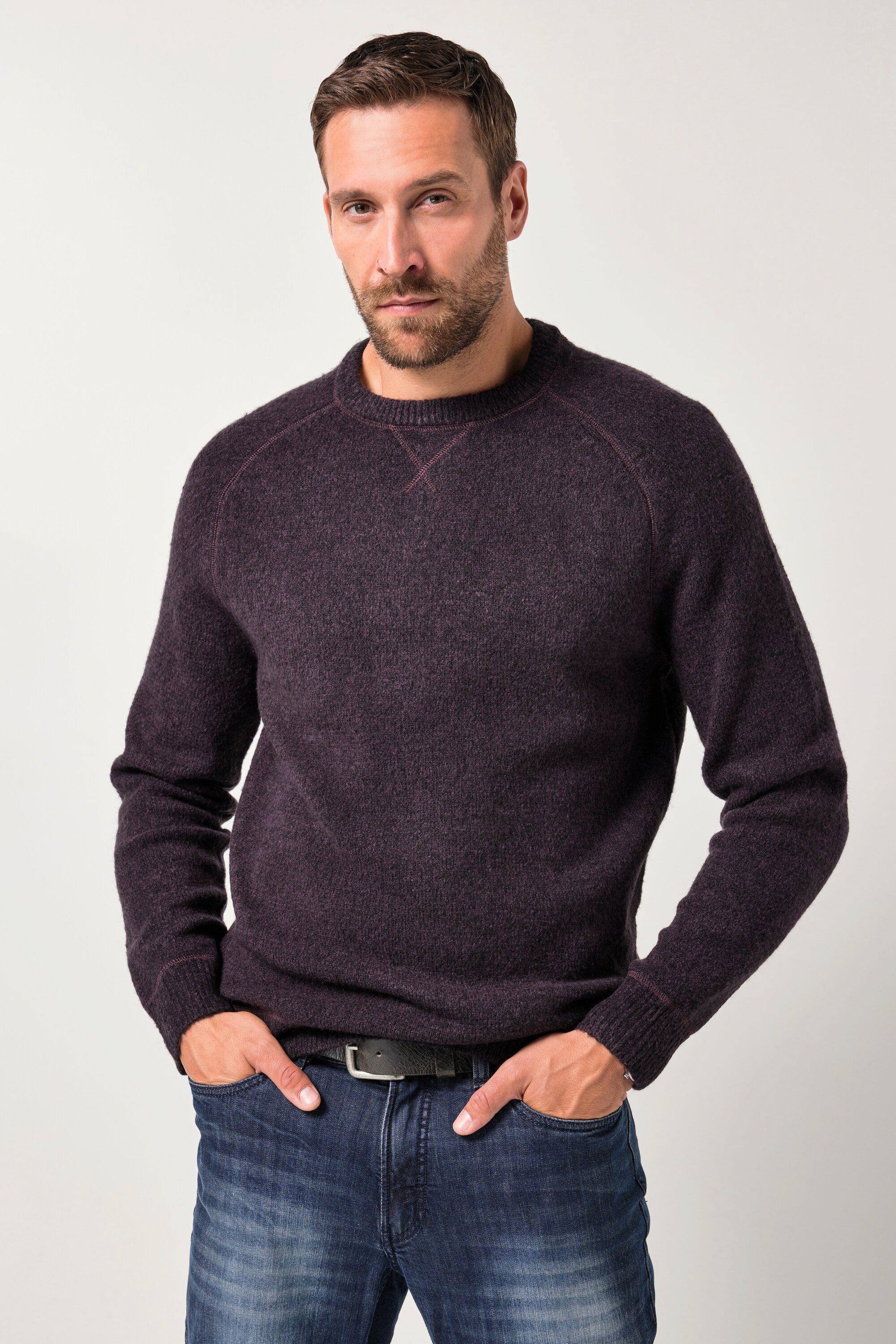 Rundhalspullover Pullover CashmereTouch Strick Rundhalsausschnitt