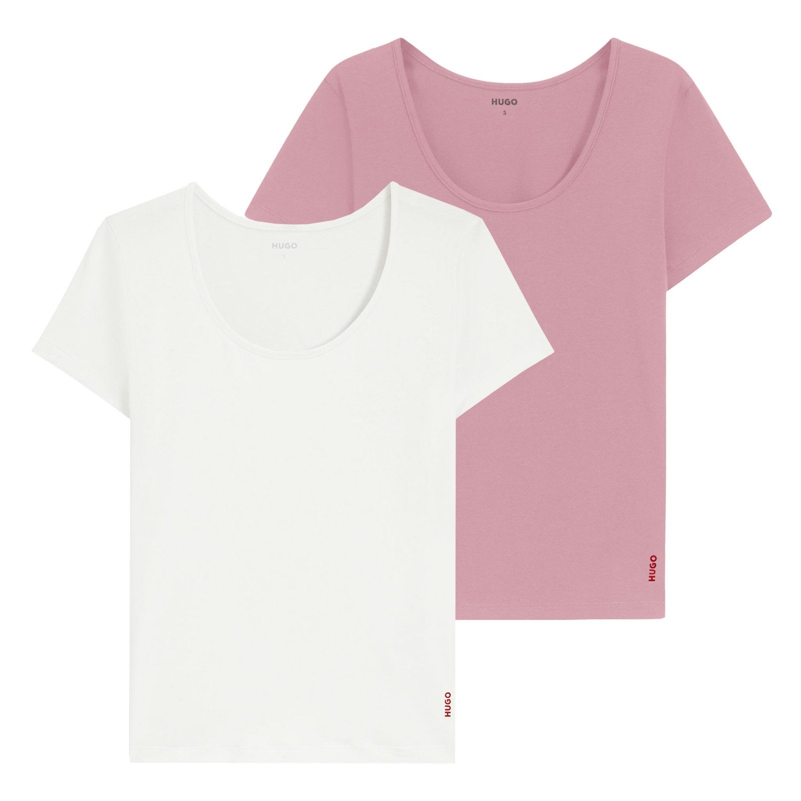 HUGO Unterziehshirt T-Shirts Crew-Neck (2-St) mit günstig online kaufen