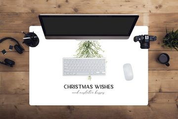 MuchoWow Gaming Mauspad Weihnachten - Weihnachtsbaum - Zitat (1-St), Büro für Tastatur und Maus, Mousepad Gaming, 90x60 cm, XXL, Großes