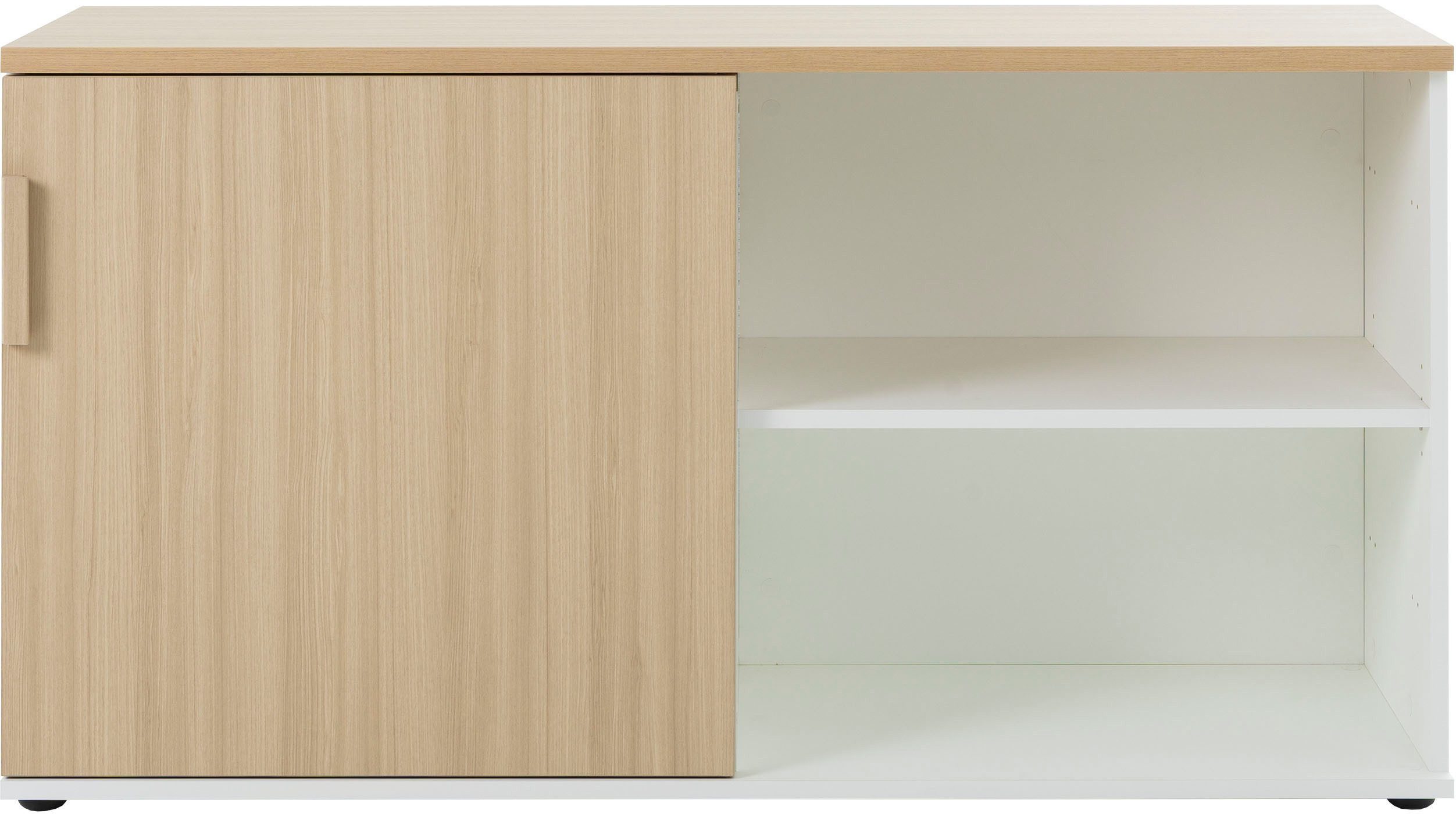 Gami Lowboard ITALIC, Elegante Credenza, freistehend oder als Schreibtischrücklauf nutzbar