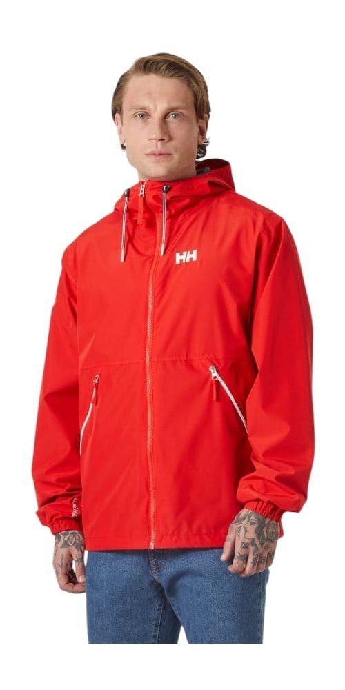Helly Hansen Regenjacke Sandoy Rain (2-Lagen, wasserdicht) rot Herren