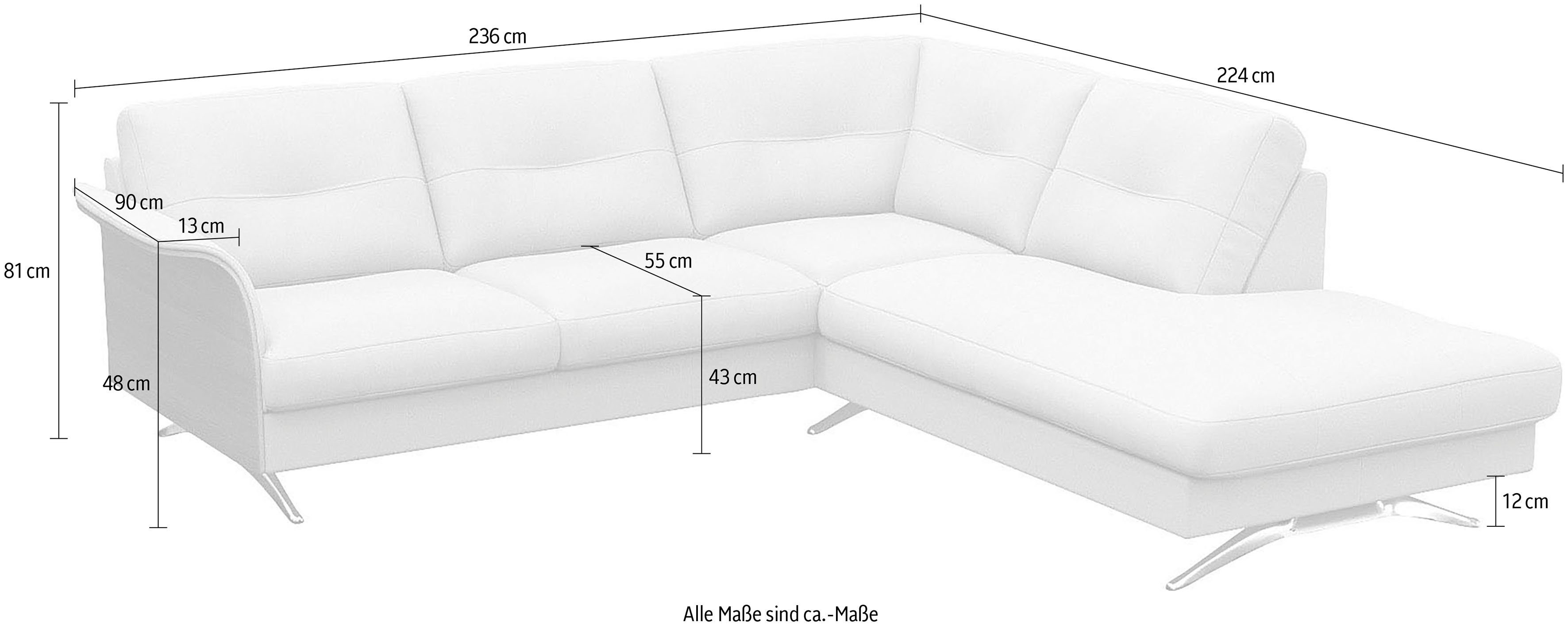 FLEXLUX Ecksofa Theca Glow, UAB Furniture