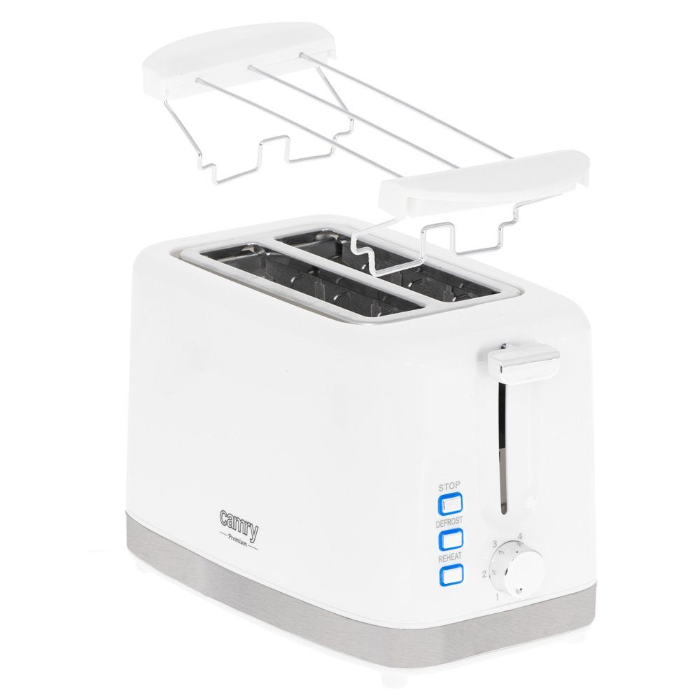 Camry Toaster Camry CR 3219 Toaster mit Brötschenaufsatz weiß