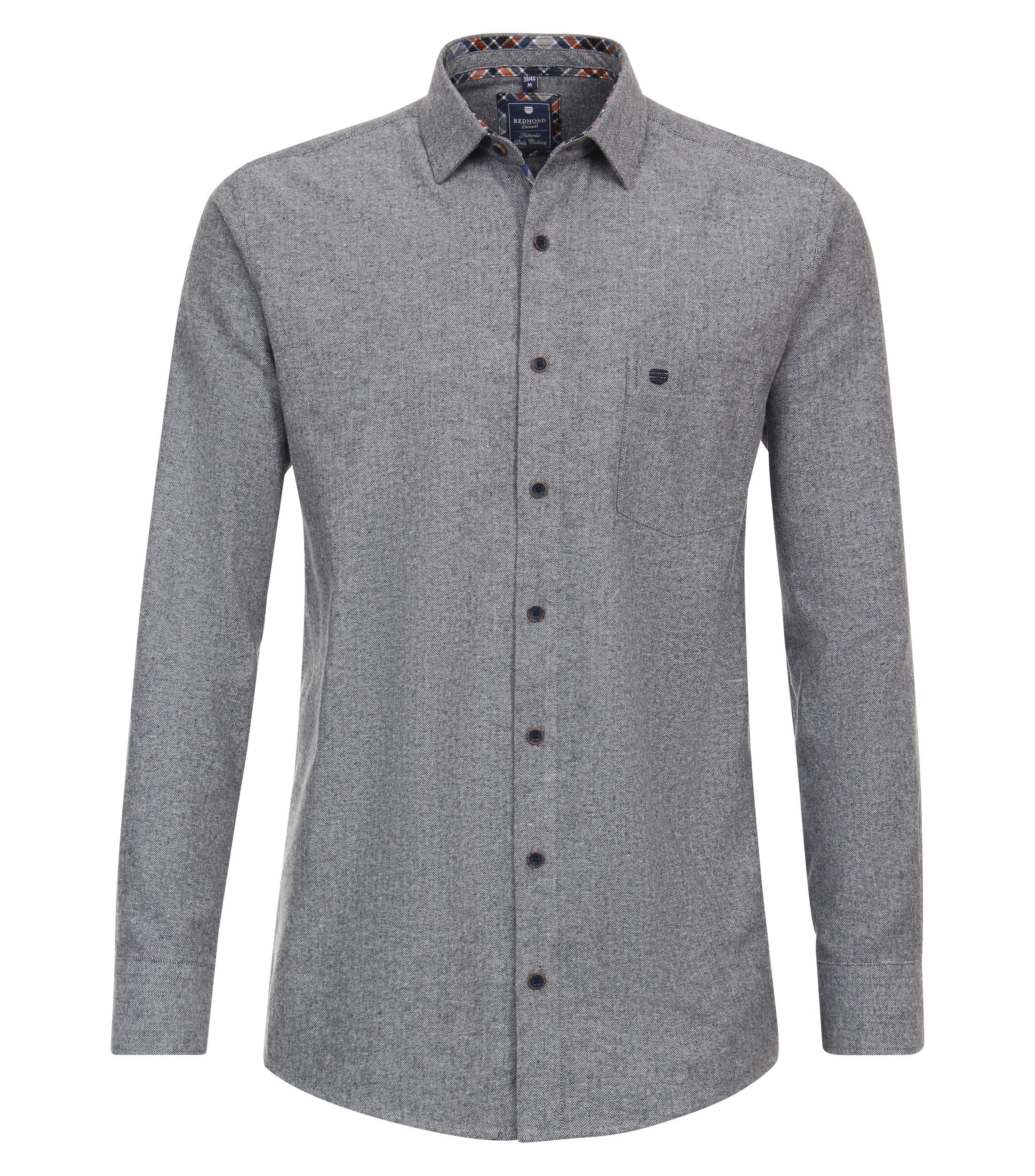 Langarmhemd uni Modern Fit