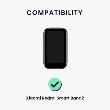 kwmobile Uhrenarmband 2x Sportarmband für Xiaomi Redmi Smart Band 2, Armband TPU Silikon Set Fitnesstracker