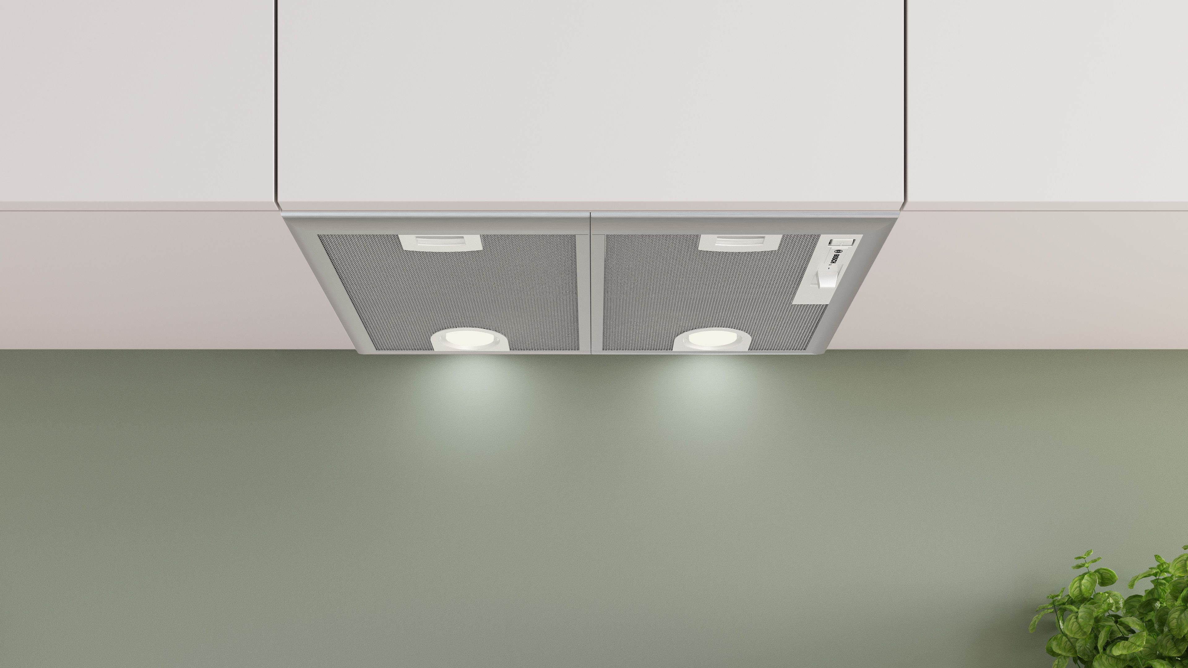 BOSCH Lüfterbaustein DHL555BM Serie Serie 4 DHL555BM, Helle LED-Beleuchtung & einfach zu reinigender Metall-Fettfilter