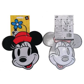 Disney Aufnäher Bügelbild, Aufbügler, Applikationen, Patches, Flicken, zum aufbügeln, Polyester, Minnie Mouse 90 Jahre XL - Größe: 18,0 x 23,0 cm