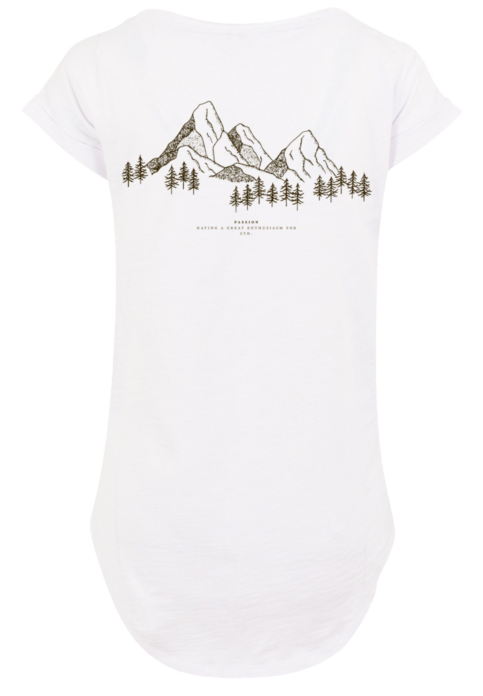 F4NT4STIC T-Shirt PLUS SIZE Mountain Tragekomfort Berge Sehr Baumwollstoff Print, weicher mit hohem