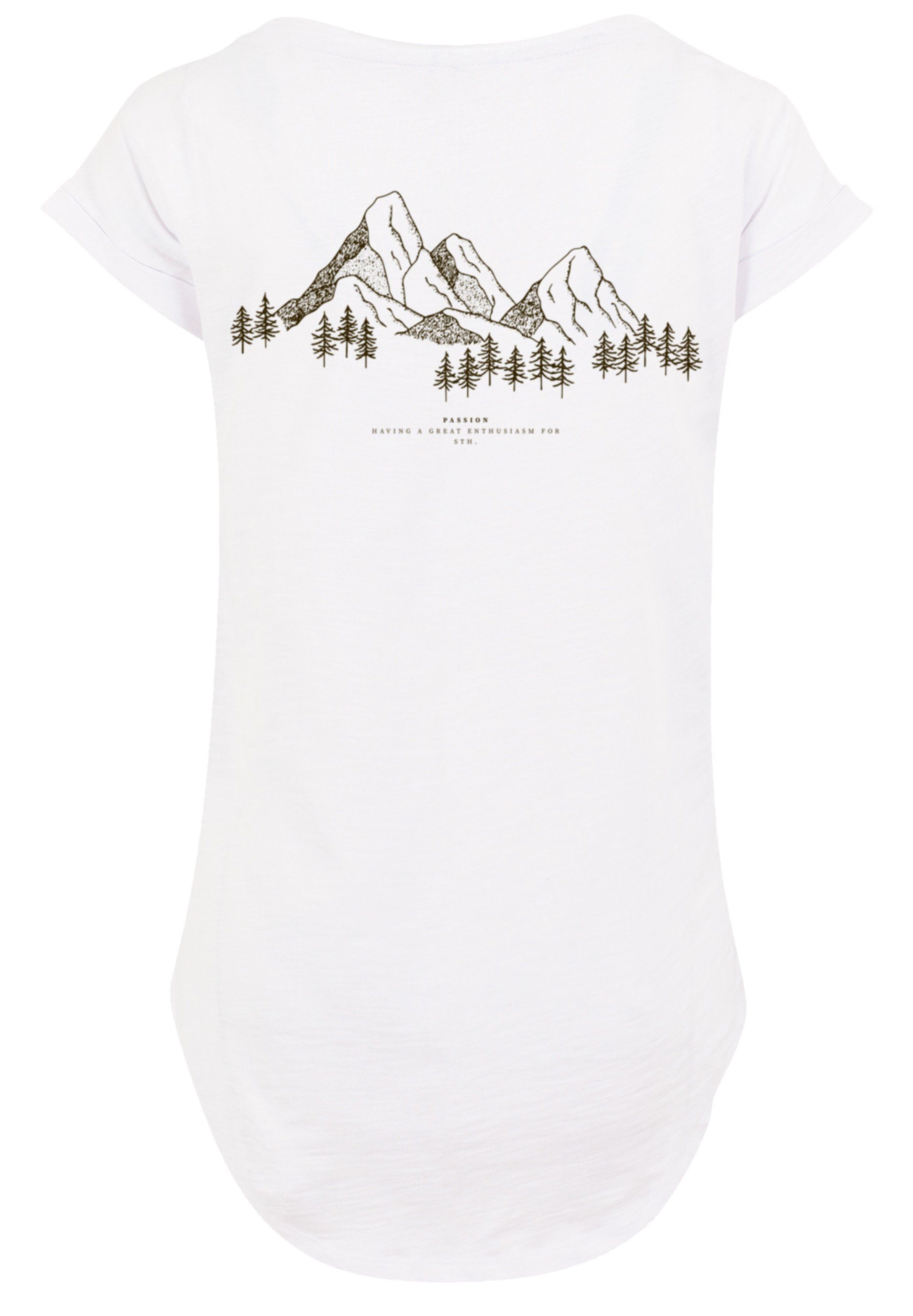 F4NT4STIC T-Shirt PLUS SIZE Mountain Berge Print, Sehr weicher  Baumwollstoff mit hohem Tragekomfort