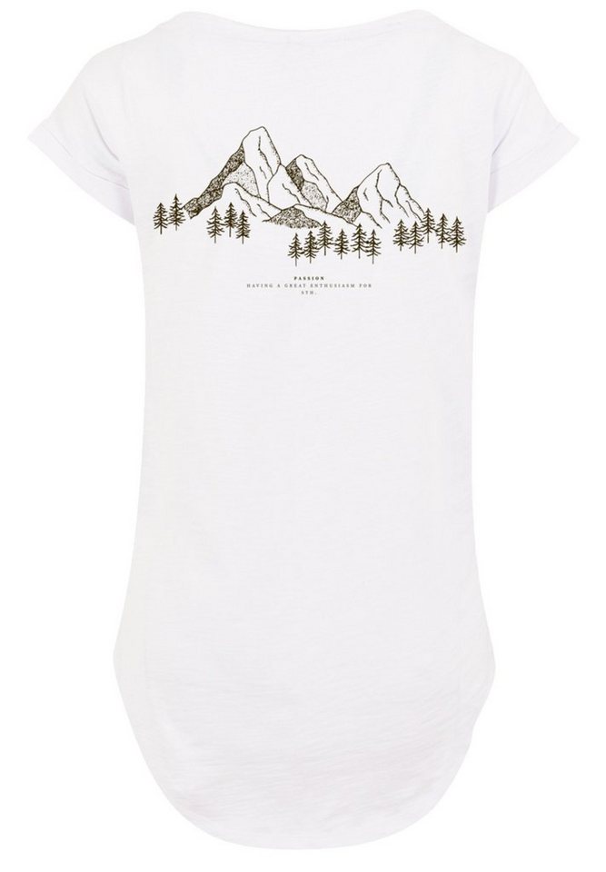 F4NT4STIC T-Shirt PLUS SIZE Mountain Berge Print, Sehr weicher  Baumwollstoff mit hohem Tragekomfort