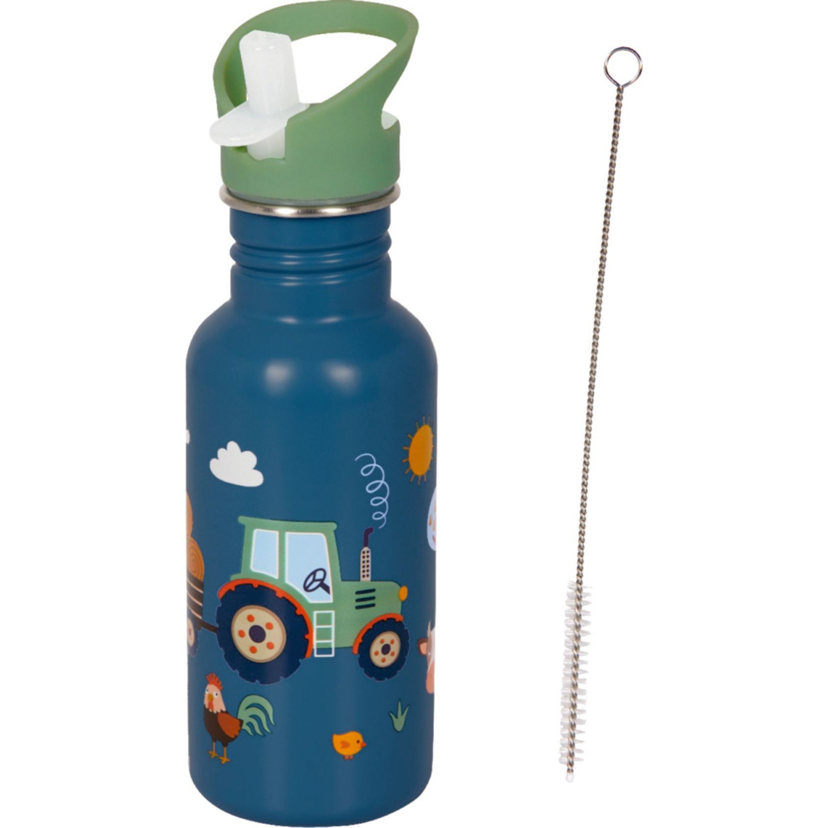 COPPENRATH DIE SPIEGELBURG Trinkflasche Edelstahlflasche Traktor Ed.2 (0,5 l) - Wenn ich mal groß bin, mit langlebig, sicherer Trinklösung