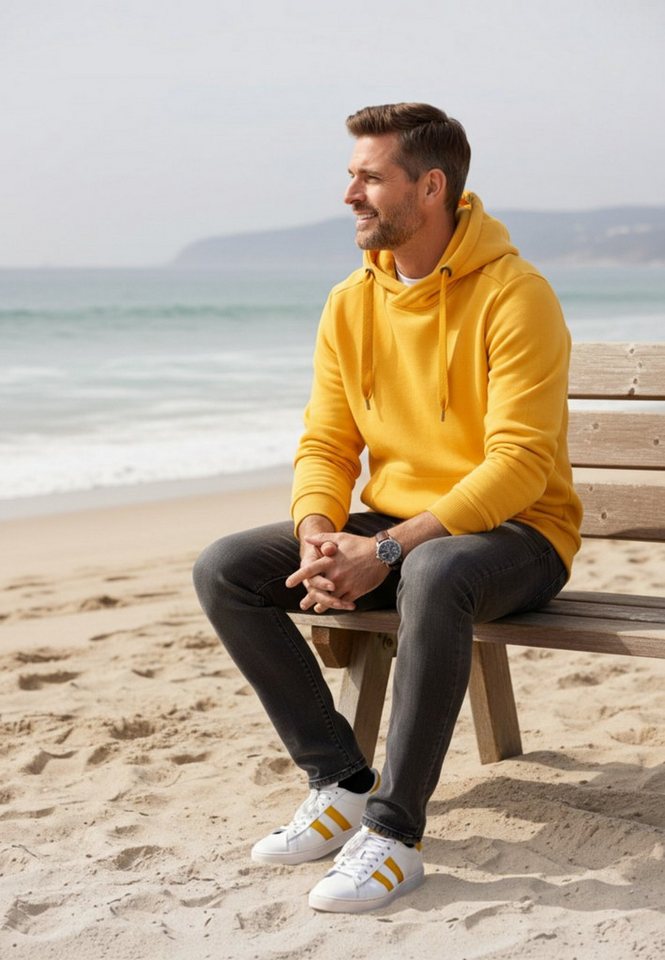 salzhaut Hoodie HEFF Herren Regular Fit salzhaut Kapuzenpullover – bequemer Fit und nordisch klares Design