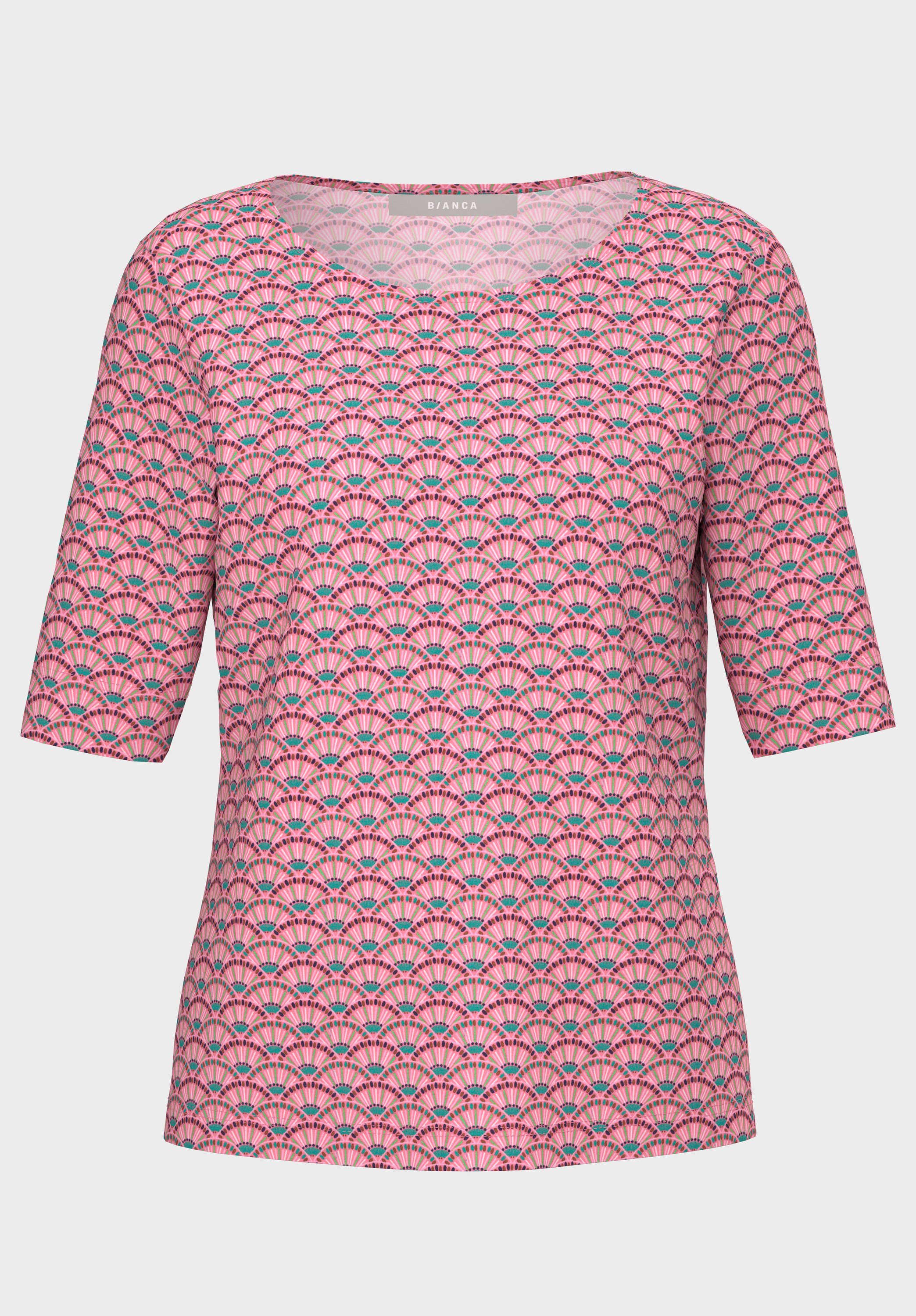 bianca Farben mit angesagten in Allover-Muster MALVE Print-Shirt