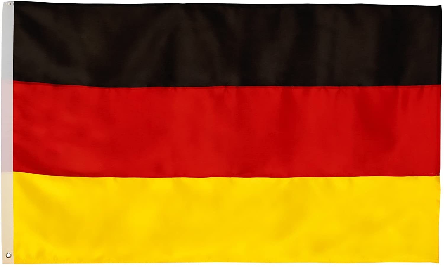 BRUBAKER Fahne Große Hissflagge Deutschland x Nationalfahne 150 Schwarz Gold für Deutsche Fahnenmast - cm Fan (Gelb) cm 90 Flagge Dekoration (1-St), Rot oder